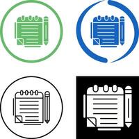 Notepad Icon Design vector