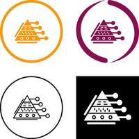 Pyramid Graph Icon Design vector