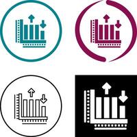 Bar Graph Icon Design vector