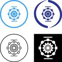 Automated Process Icon Design vector