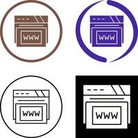 Www Icon Design vector