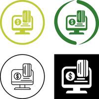 Online Payment Icon Design vector