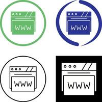 web navegador icono diseño vector