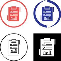 Report List Icon Design vector