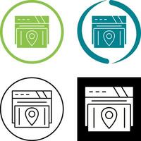 Map Location Icon Design vector