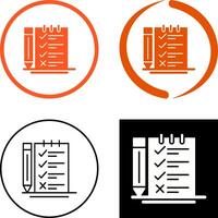 encuesta Lista de Verificación icono diseño vector