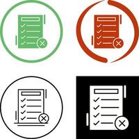 Fake List Icon Design vector