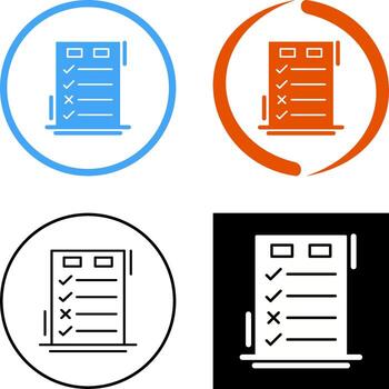 Today to Done CheckList Icon Design vector