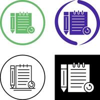 Rechecked Notes Icon Design vector