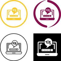 Digital Learning Icon Design vector