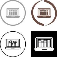 Online Library Icon Design vector