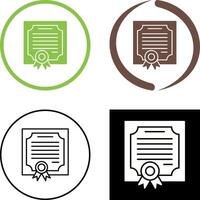 Certificate Icon Design vector