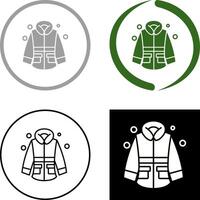 Winter Jacket Icon Design vector