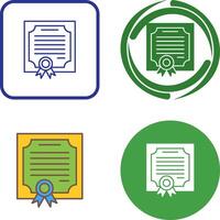 Certificate Icon Design vector