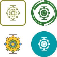 Automated Process Icon Design vector