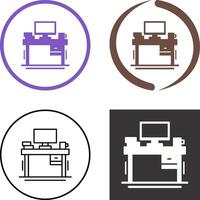 Desk Icon Design vector