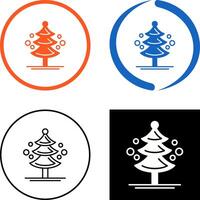Pine Tree Icon Design vector
