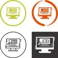 Job Icon Design vector