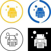 Printer Icon Design vector