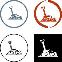 Shovel Icon Design vector