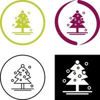 Christmas Tree Icon Design vector