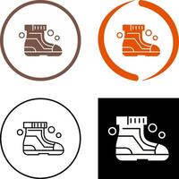 Ski Boots Icon Design vector