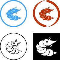 Shrimp Icon Design vector