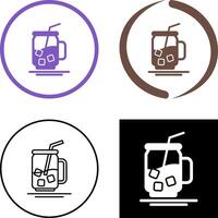 Iced Tea Icon Design vector