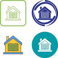 Homeschooling Icon Design vector