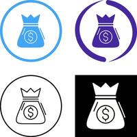 Money Bag Icon Design vector