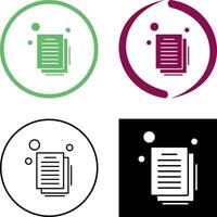 Document Icon Design vector