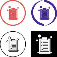 List Icon Design vector