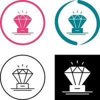 diseño de icono de diamante vector