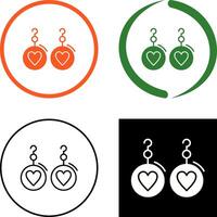 Earrings Icon Design vector