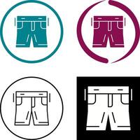 diseño de icono de pantalones cortos vector