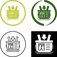 Shopping Basket Icon Design vector