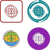 Globe Icon Design vector