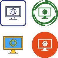 Monitor Screen Icon Design vector