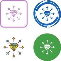 diseño de icono de diamante vector