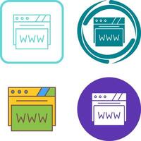 Web Browser Icon Design vector