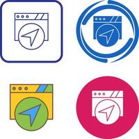 Navigation Icon Design vector