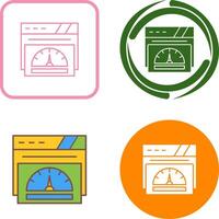 Speedometer Icon Design vector