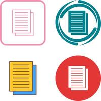 Document Icon Design vector