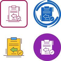 Return Icon Design vector