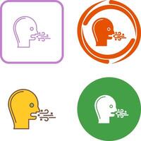 Bad Breath Icon Design vector