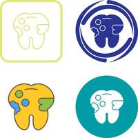 caries icono diseño vector