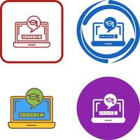 Digital Learning Icon Design vector