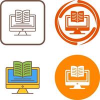Digital Learning Icon Design vector