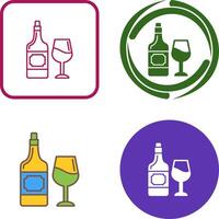 vino icono diseño vector