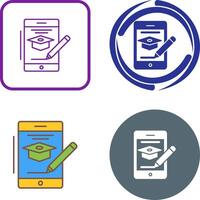 Online Course Icon Design vector